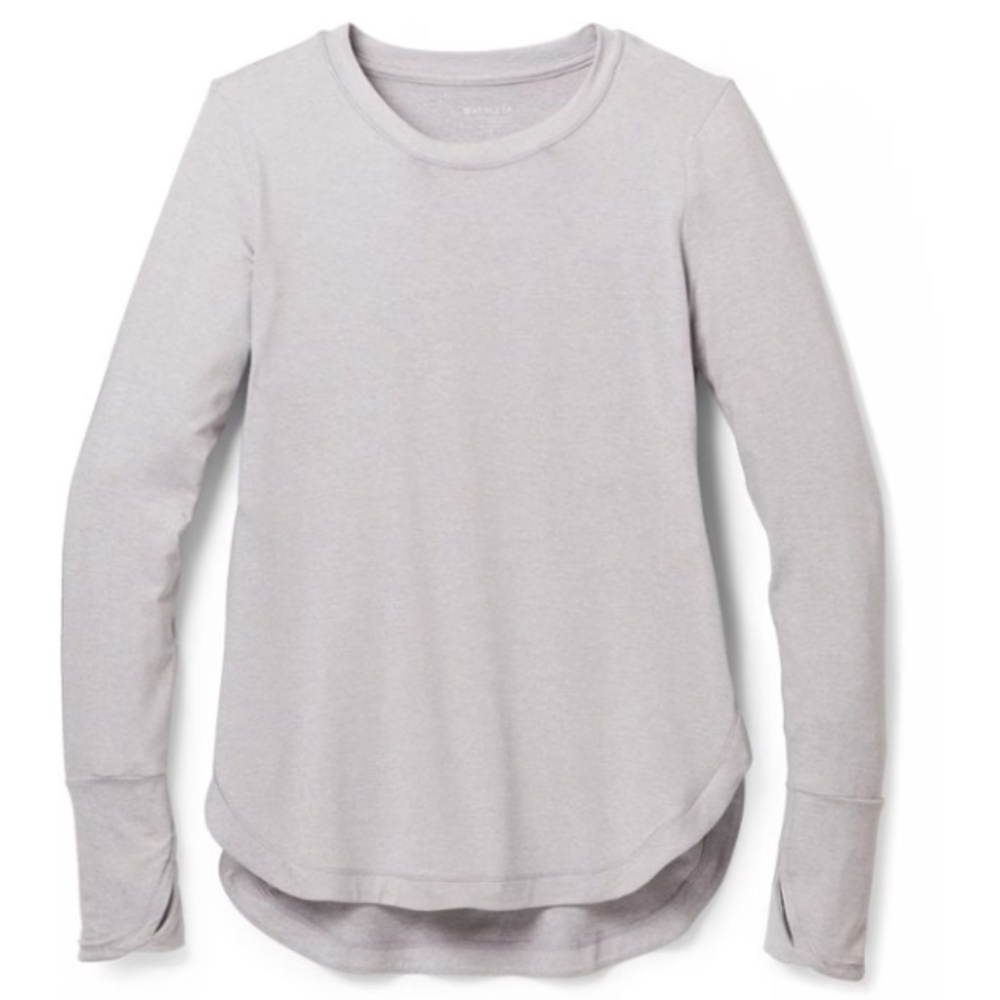 Athleta Gray Uptempo Top Size Small UPF 50+